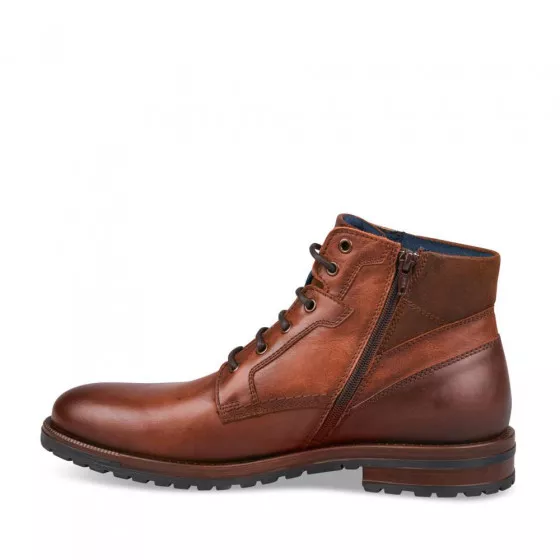 Bottines MARRON DENIM SIDE CUIR