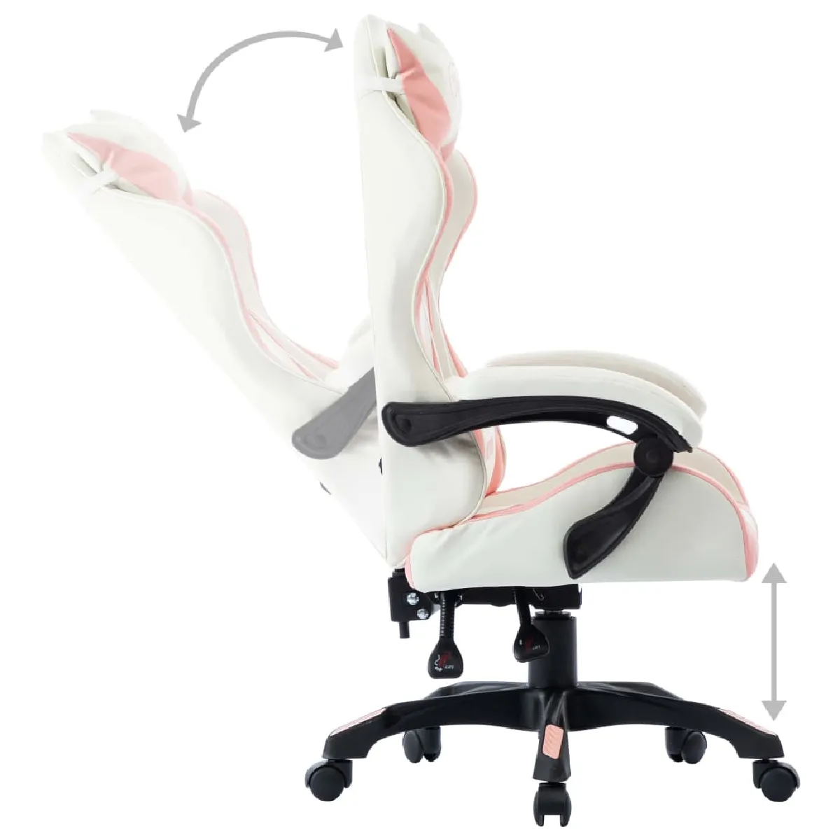 vidaXL Fauteuil de jeux vidéo - Rose