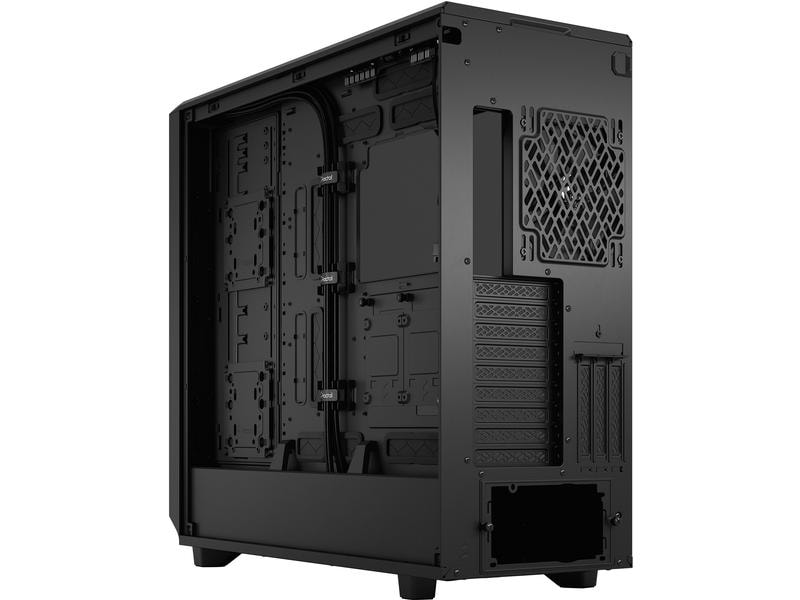 Fractal Design PC-Gehäuse Meshify 2 XL Light TG Schwarz Elegantes, kompaktes Big-Tower mit Sichtfenster