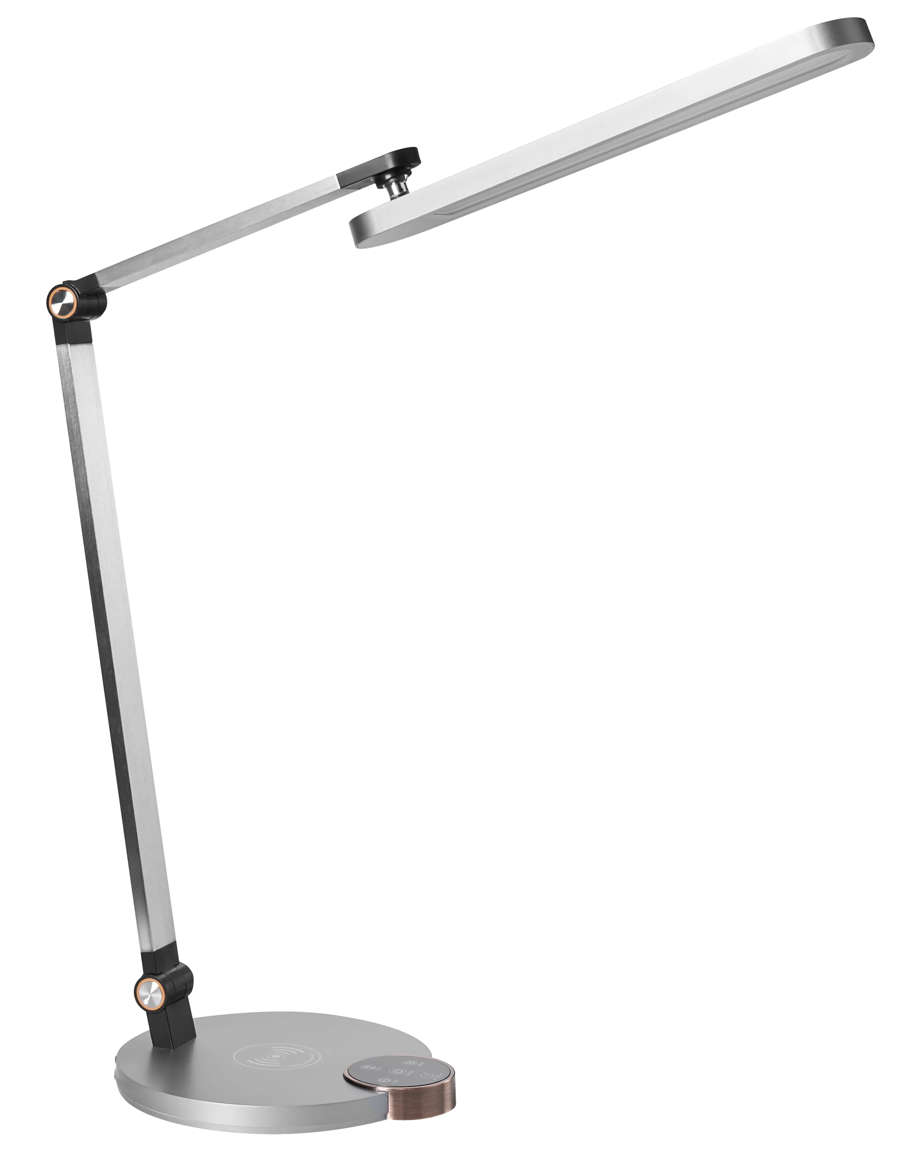 LED bureaulamp CAROY met draadloze oplader Grijs