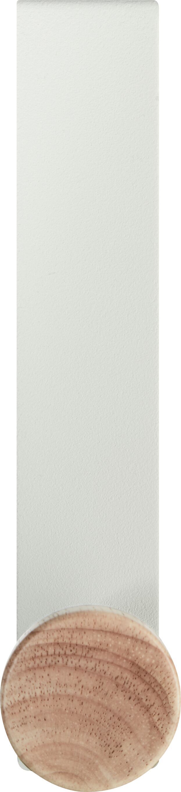 MILES Türhaken - Weiss / B: 4.0 cm x T: 8.3 cm x H: 16.0 cm