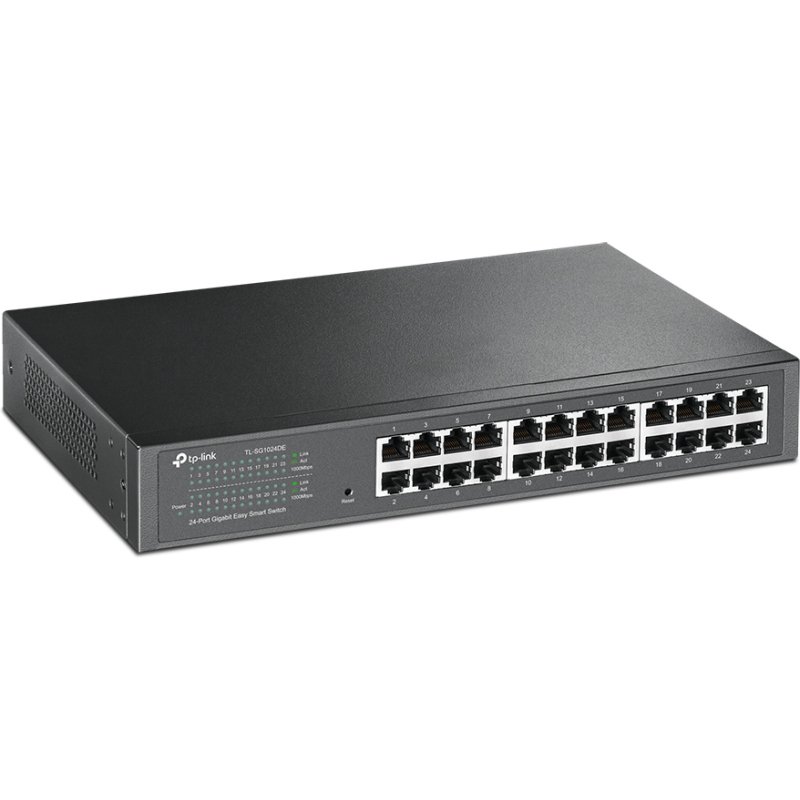 TP-Link TL-SG1024DE Géré L2 Gigabit Ethernet (10/100/1000) 1U Noir