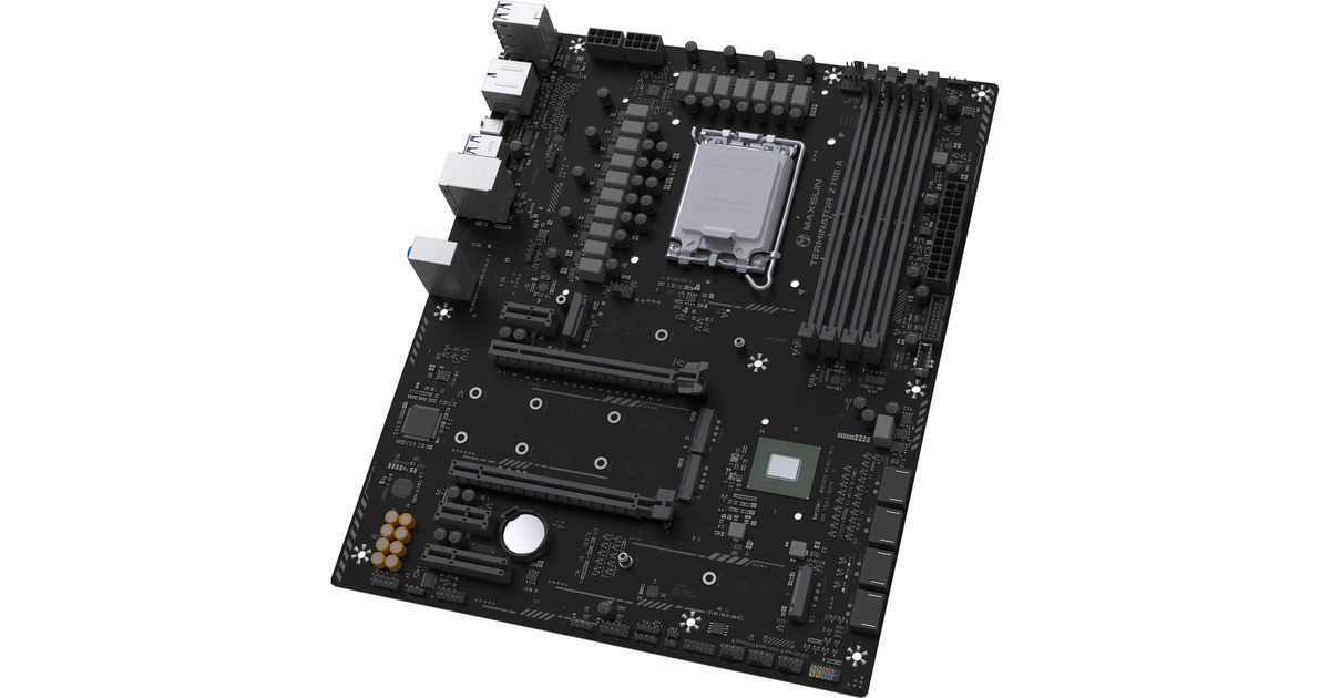 MAXSUNMS-Terminator Z790-A WIFI socket 1700 moederbord  (Zwart, RAID, 2.5 Gb-LAN, WLAN, BT, Sound, ATX)