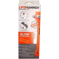 LEINA Marteau de secours, avec coupe ceinture, orange