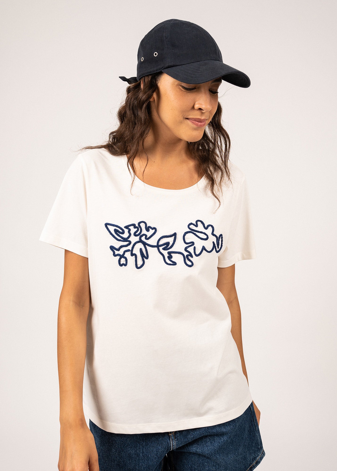 T-shirt à motif floral Sandy