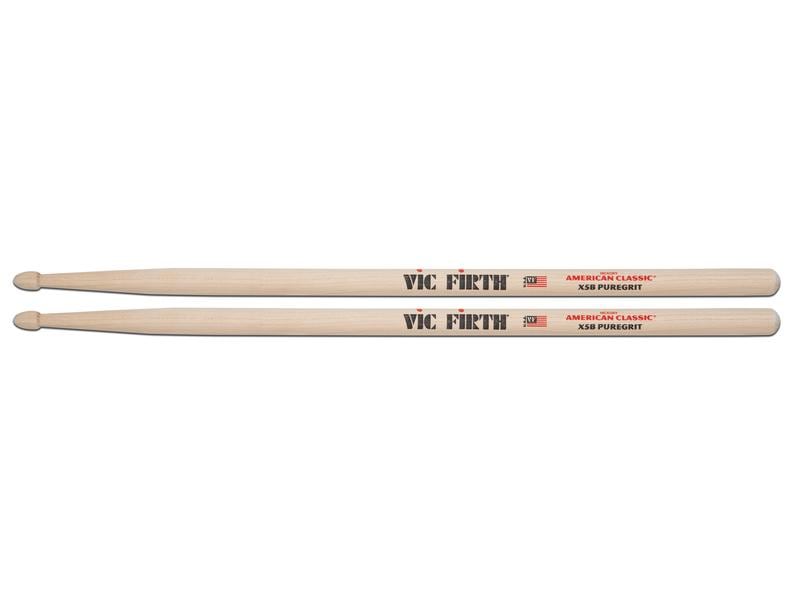 Vic Firth Drumsticks X5BPG – 1 Paar American Classic Extreme 5B PureGrit – kein Finish, abrasive Holzstruktur