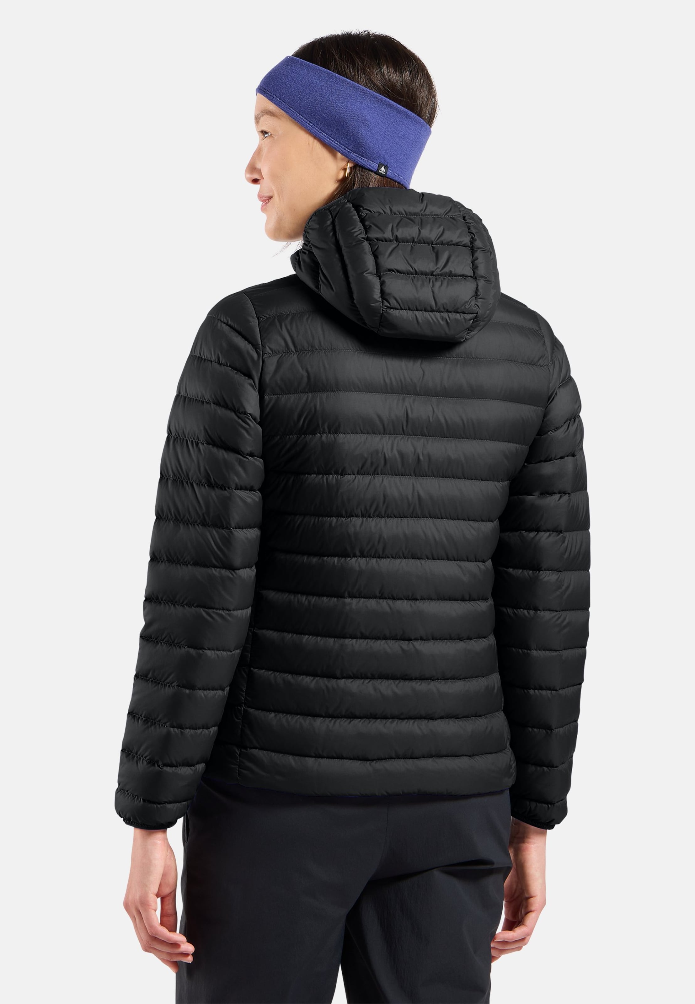 Kompakte X-Alp Daunenjacke mit Kapuze 2.0 in black