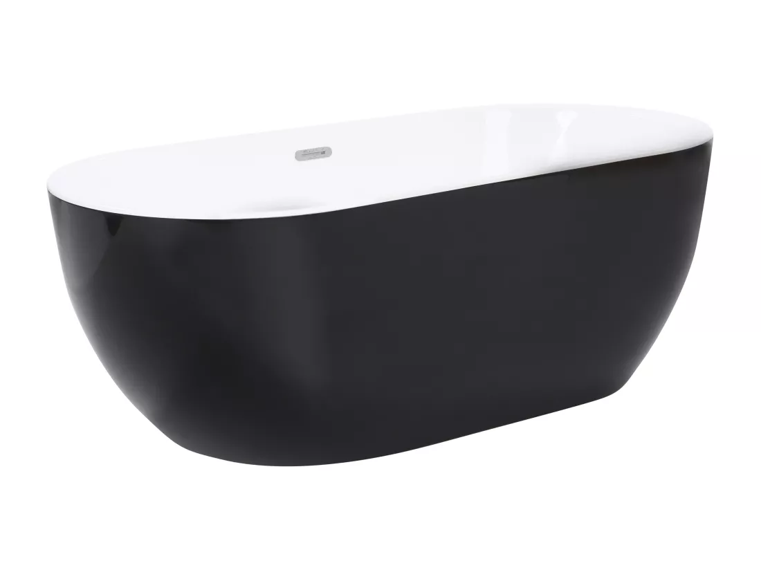 Baignoire îlot noire 170 x 80 cm NEVIS