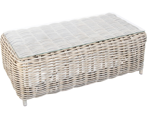 Premium Luxe 5-zits loungeset bestaande uit: 2 fauteuils, bank, tafel en zitkussens, polyrotan, aluminium, grijs