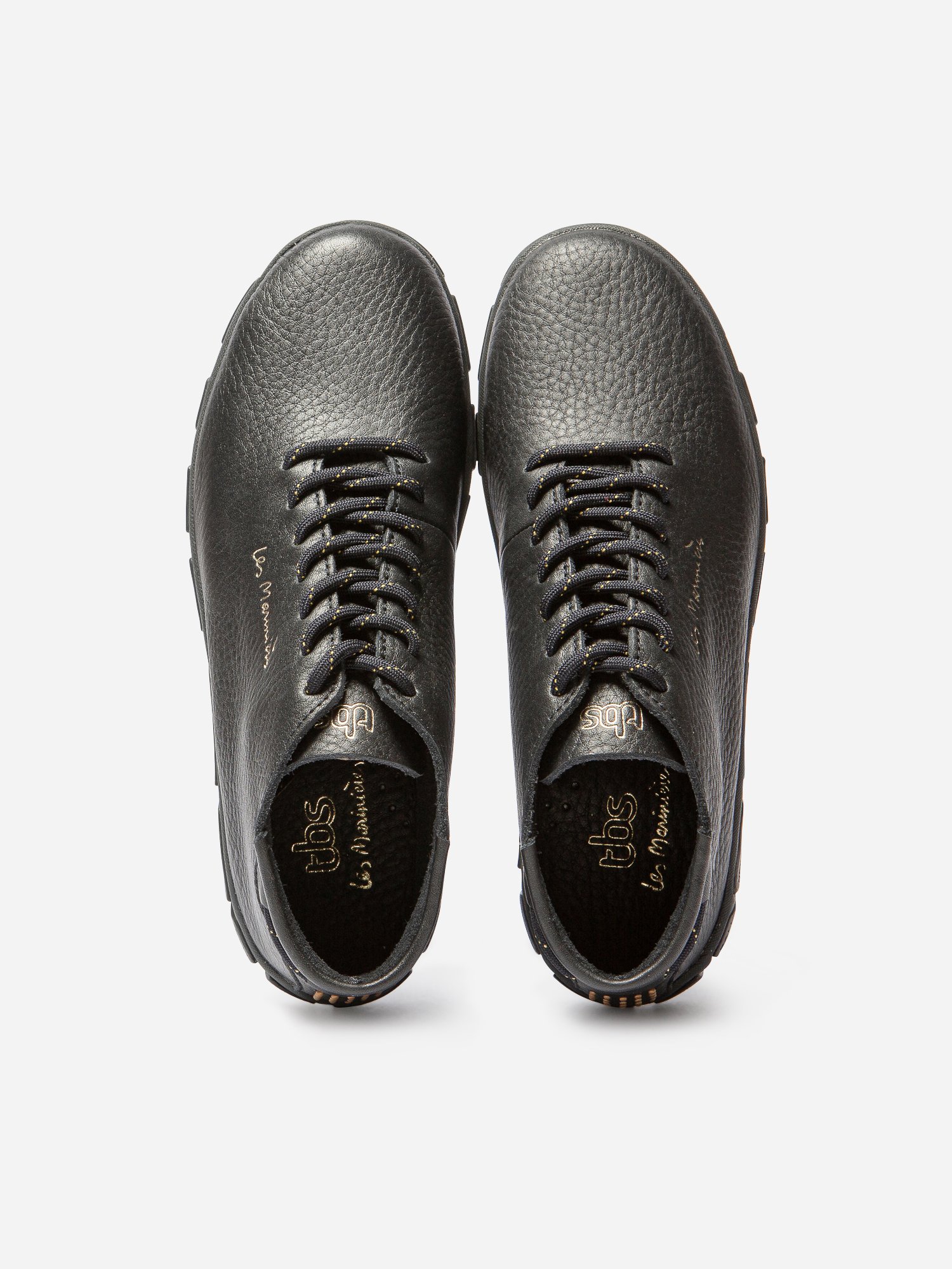 Tennis Montantes Femme Confort Marine Détail Or