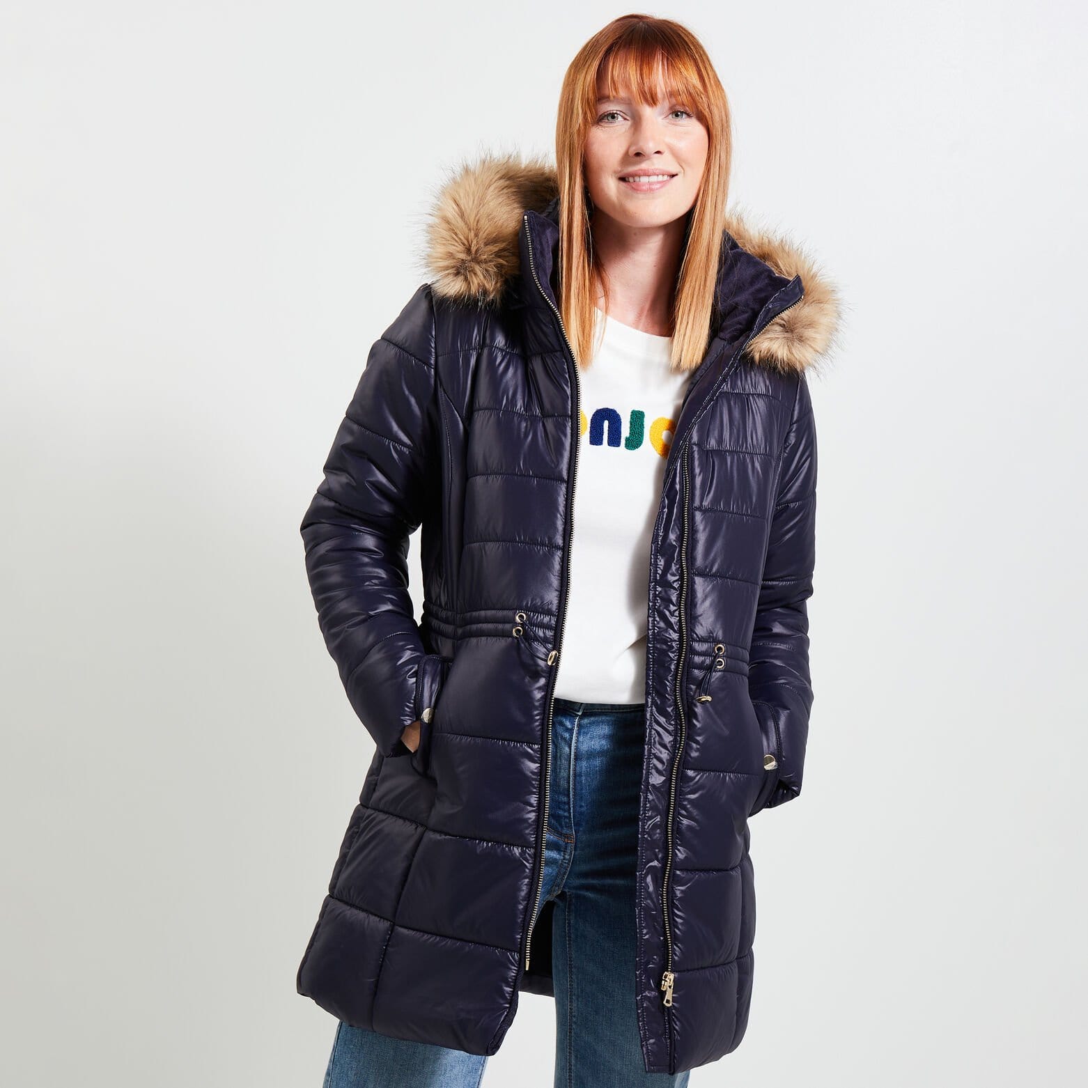 Doudoune mi-longue femme