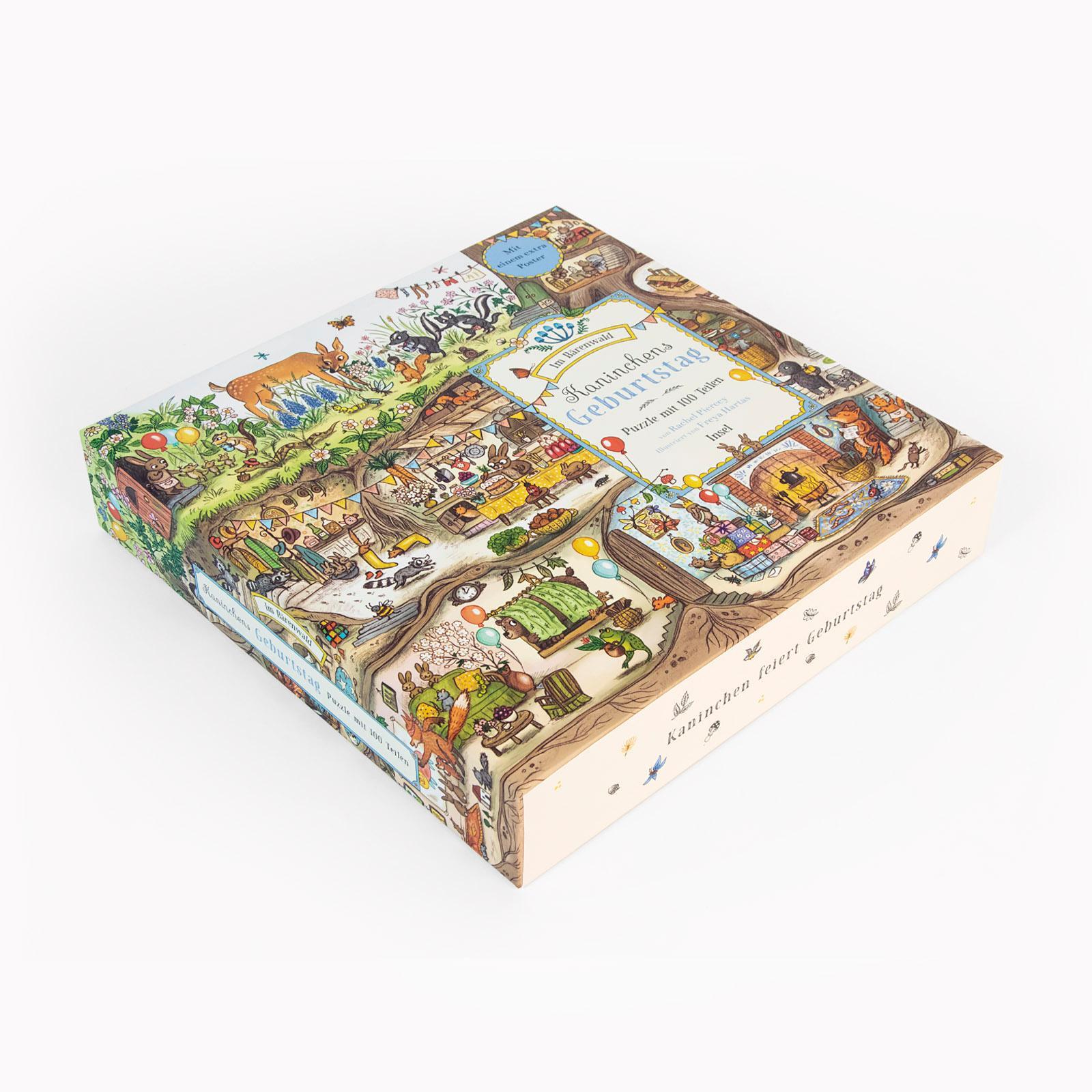 Im Bärenwald. Kaninchens Geburtstag. Puzzle mit 100 Teilen für Kinder ab 4 Jahre