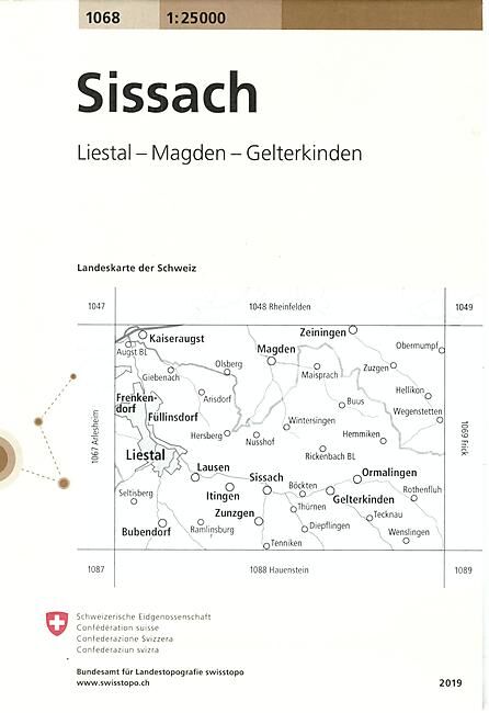 BUNDESAMT - 1068 SISSACH ECHELLE 1 25 000