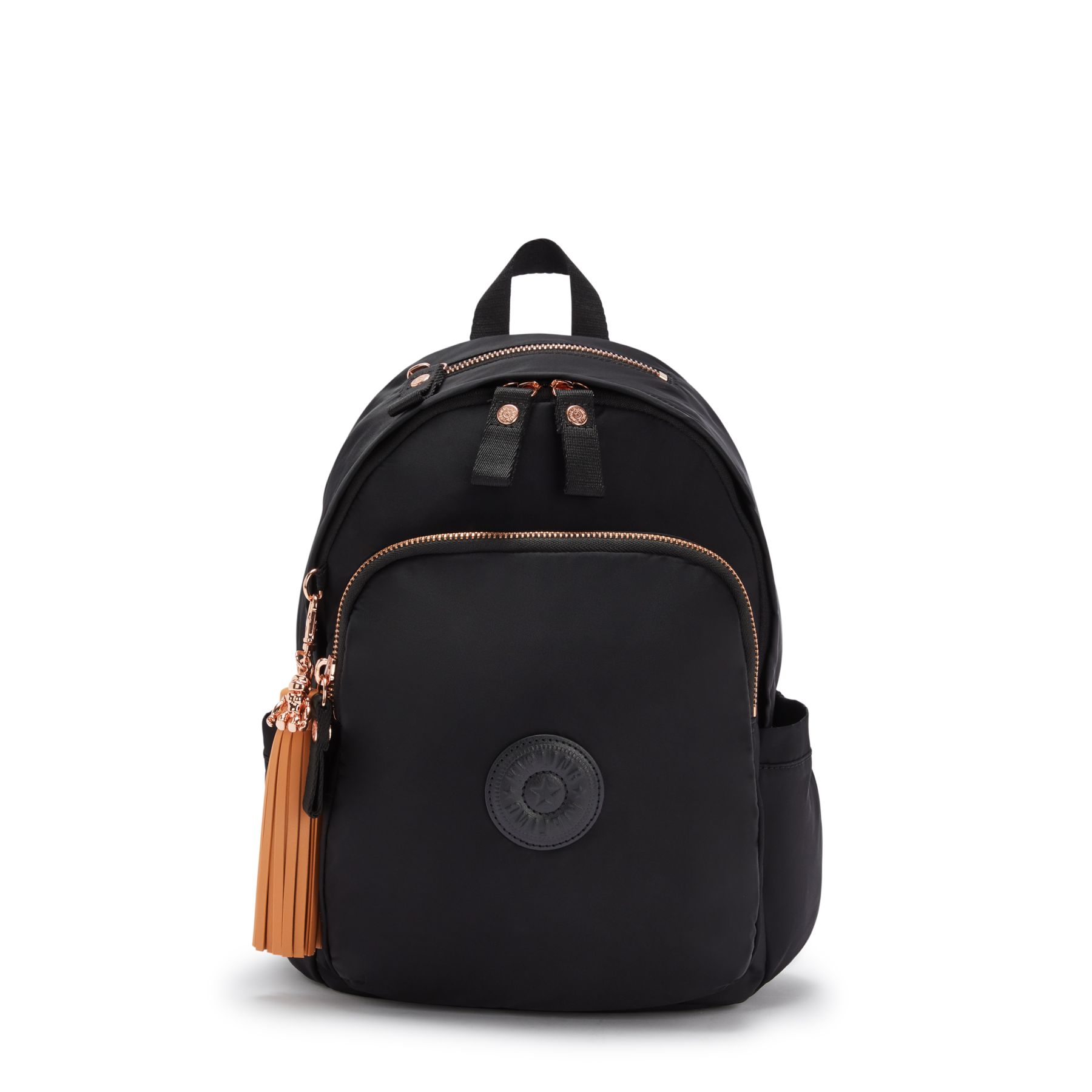 DELIA Sac à Dos Moyen avec Poche Frontale et Poignée Supérieure - Rose Black