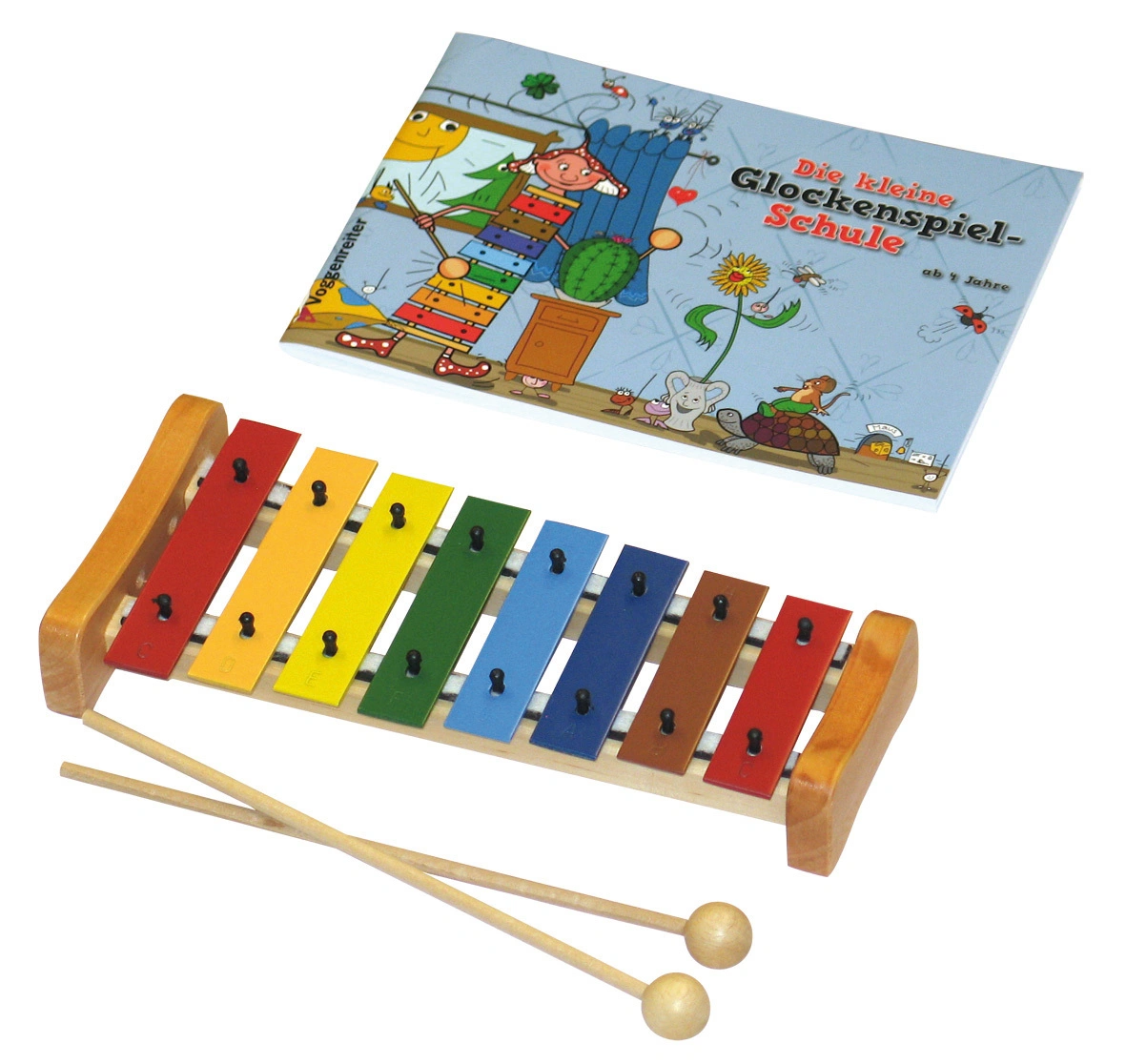 Metallophon-Set BUNTES GLOCKENSPIEL 4-teilig