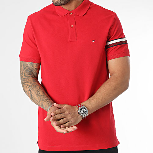 Polo Manches Courtes Global STP Placement Reg 0767 Rouge