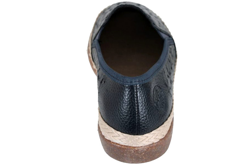 RIEKER LOAFERS I NAVY BLÅT GLAT SKIND