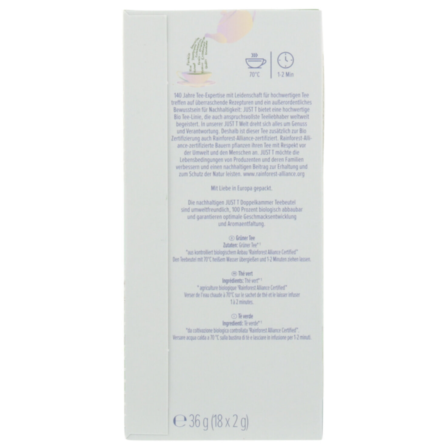 Just T Bio China Green Jewel 18 Portionen