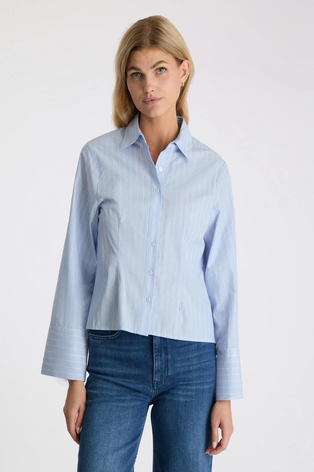Neo Noir Rosa Stripe Shirt