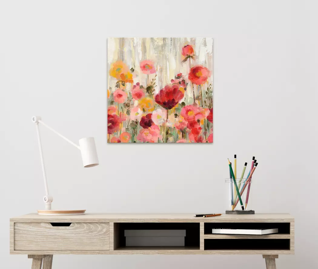Wandbild 55 x 55 cm Sprinkled Flowers II