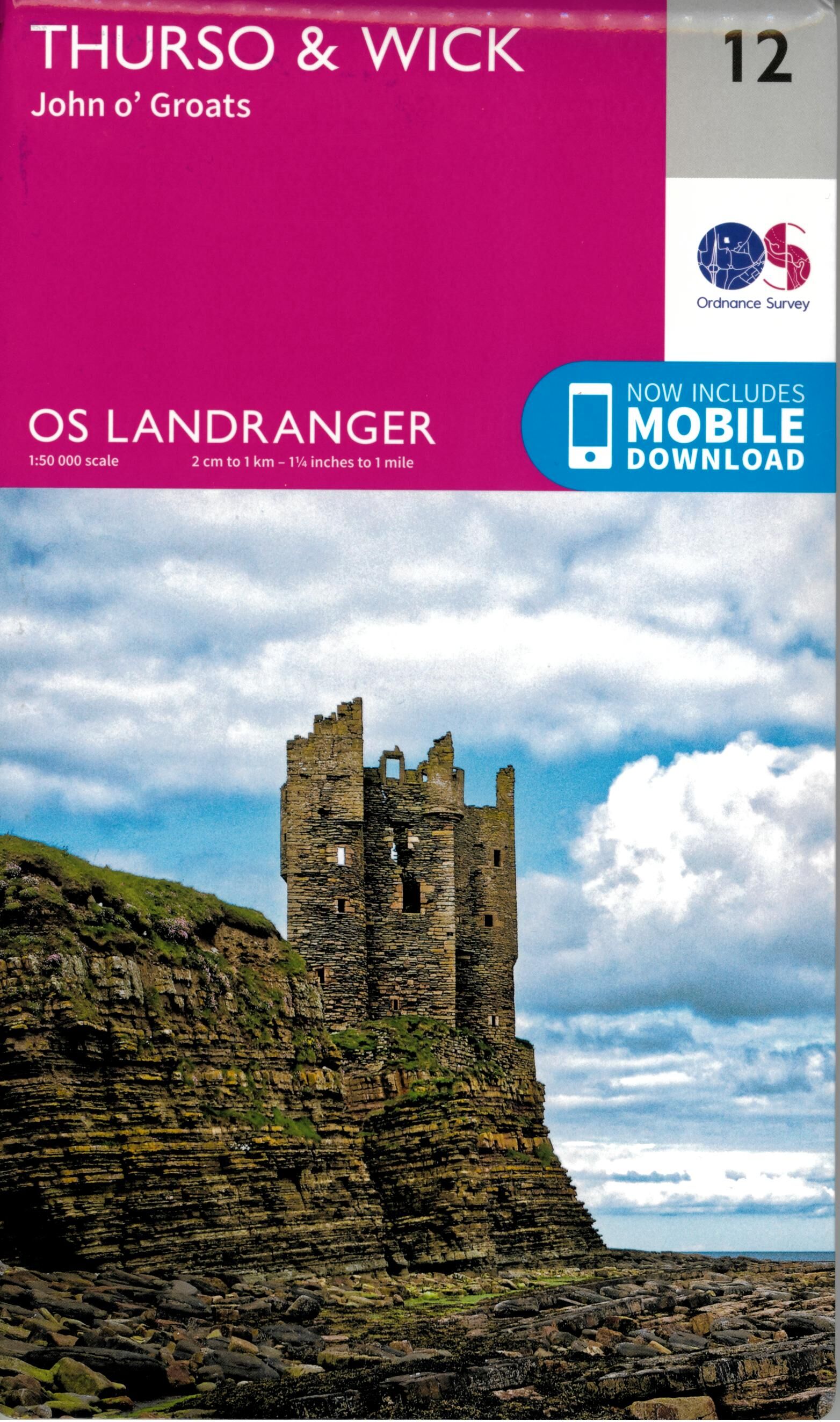 ORDNANCE SURVEY - 12 GB THURSO WICK 1 50 000