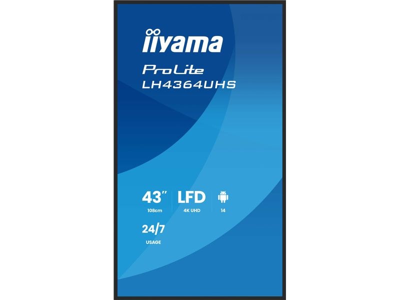 iiyama Public Display ProLite LH4364UHS-B1AG 43 