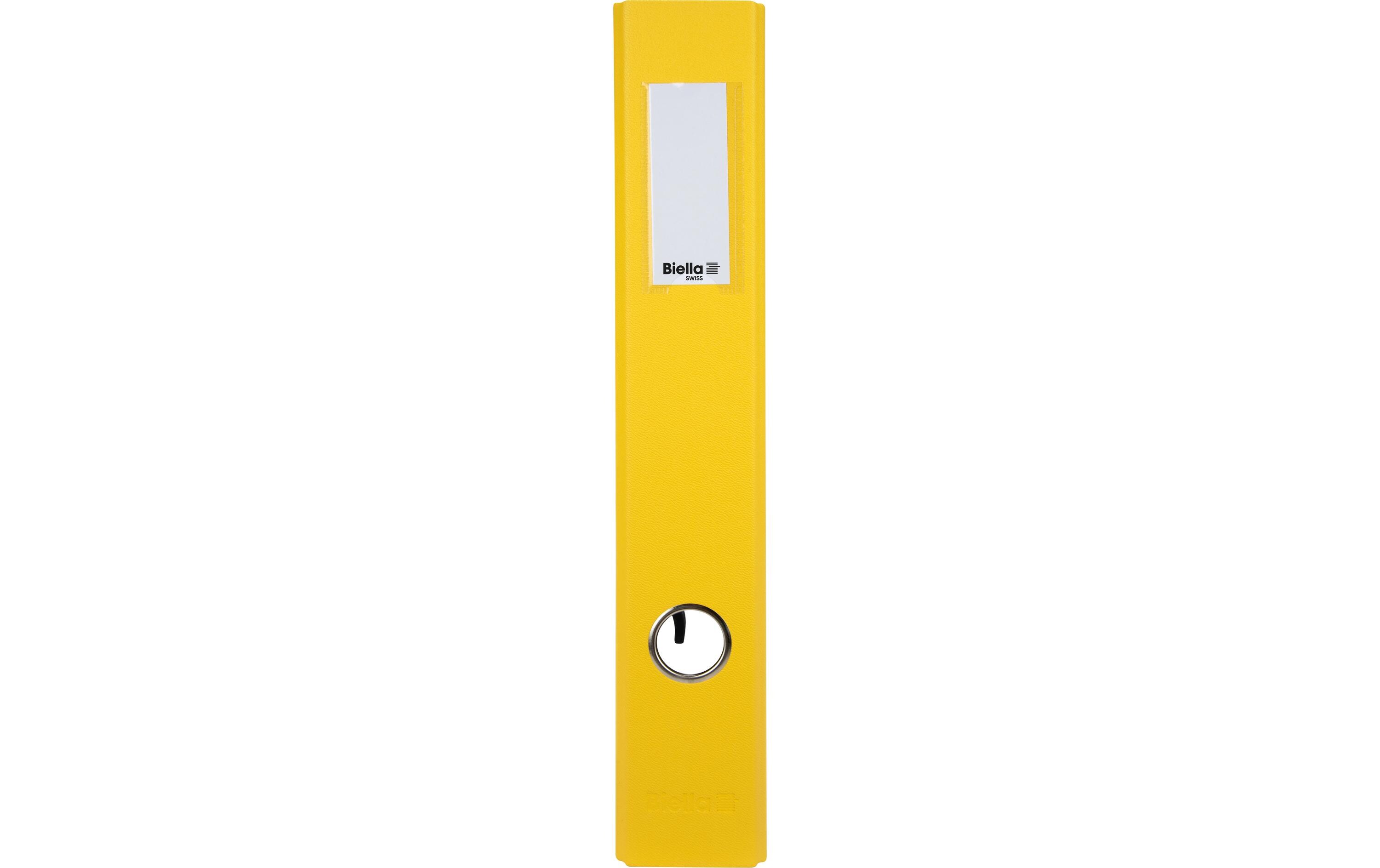 Ordner Plasticolor A4 4 cm, GelbOrdner mit Strong-Mechanik