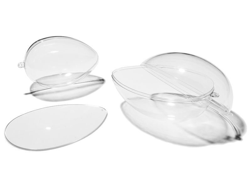 Polystyrol Ei, transparent, hohl