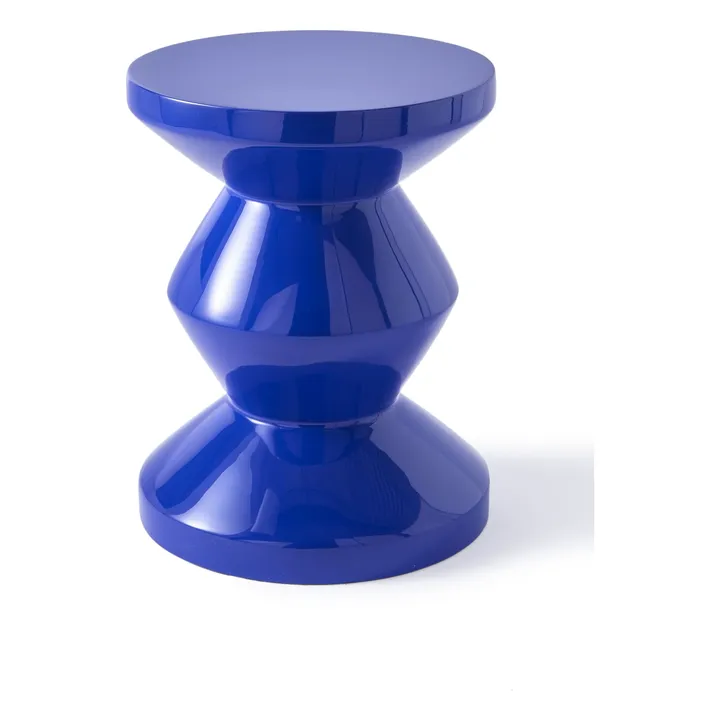 Pols Potten Tabouret Zig Zag | Bleu foncé