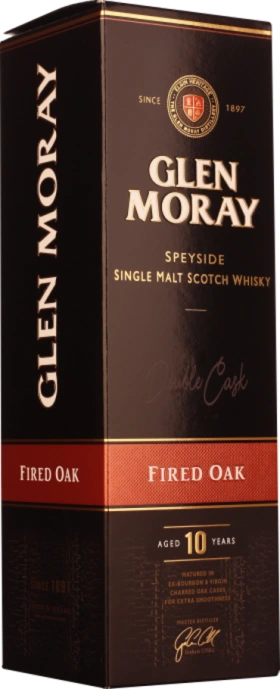 GLEN MORAY 10 YEARS FIRED OAK 70CL