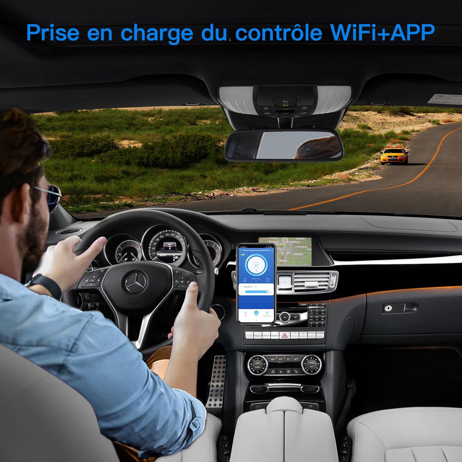 AAOBOSI 115L Glaciere Electrique Double Zone,Glaciere a Compression WiFi APP,12 V/24 V et 100-240 V Frigo Camping, -20 ℃ à 20 ℃, pour Voiture, Camion, Bateau, Camping, Car, Caravanes, Voyageant,Maison