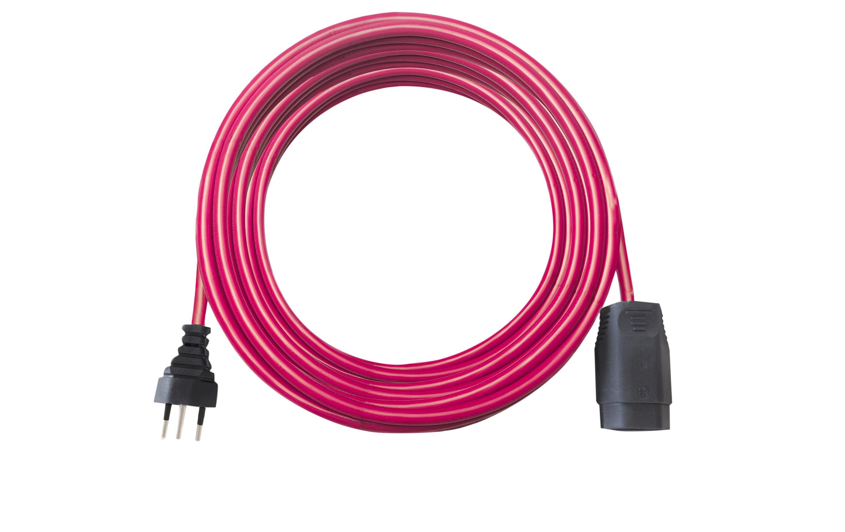 Verlängerungskabel 10 m T13-T12T12-Stecker, T13-Kupplung, 10 m, rot