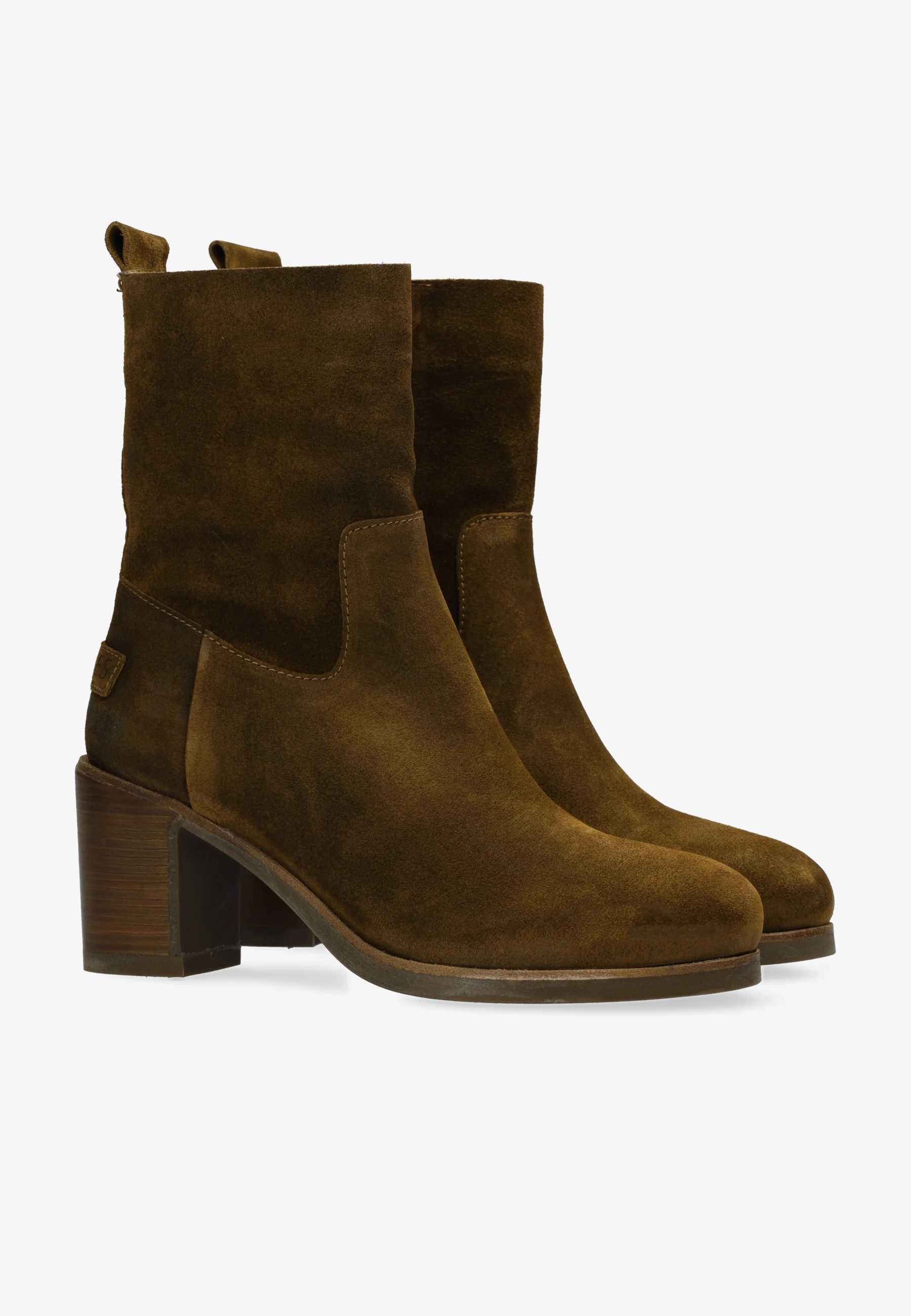 MID ANKLE BOOT Suede Warm Brown