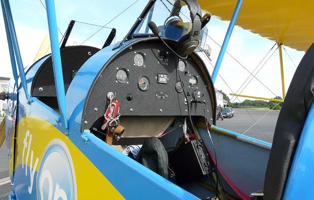 Rundflug in Marl - Flug im offenen Doppeldecker