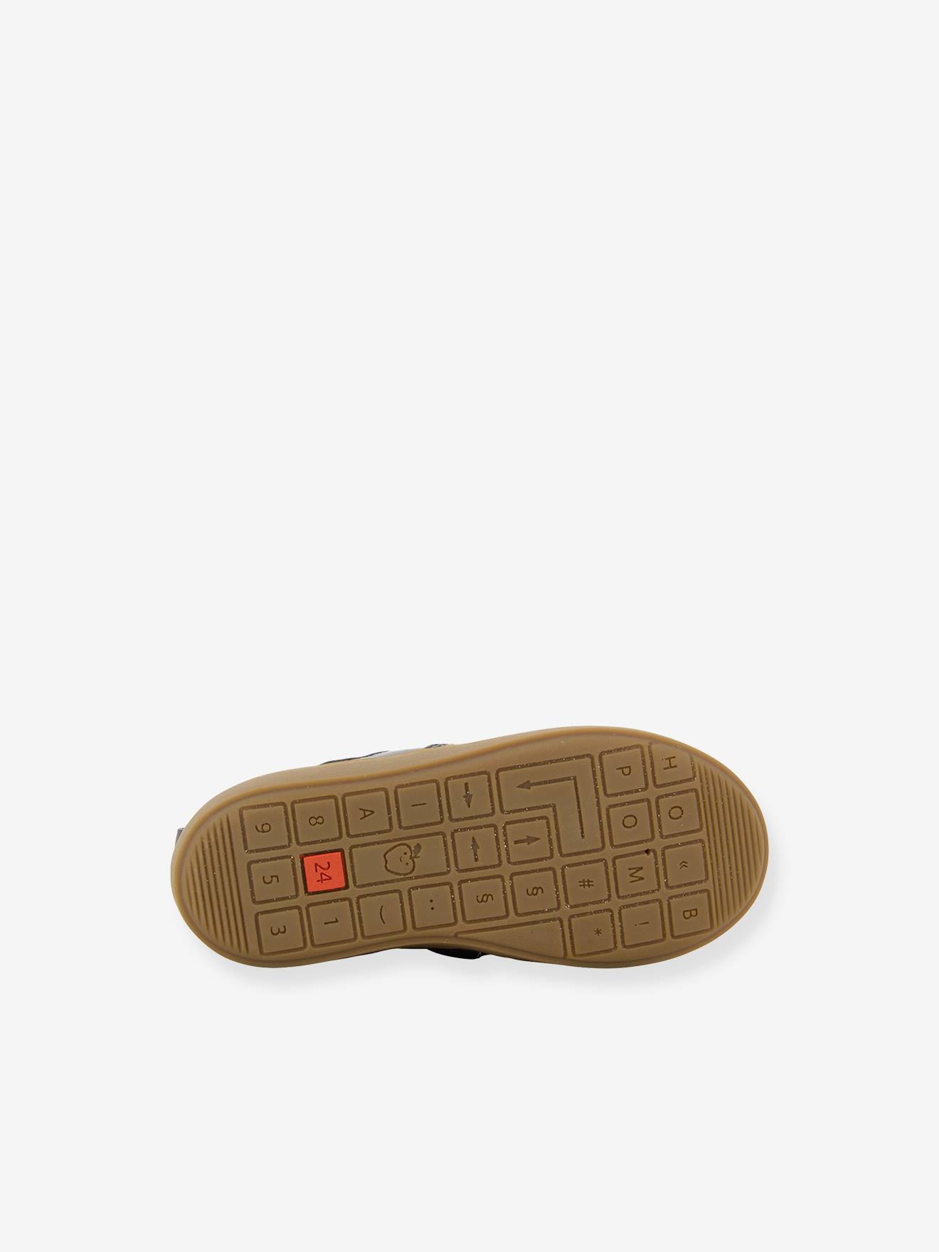 Botas de cano curto Play New Apple Nappa SHOO POM® azul marinho