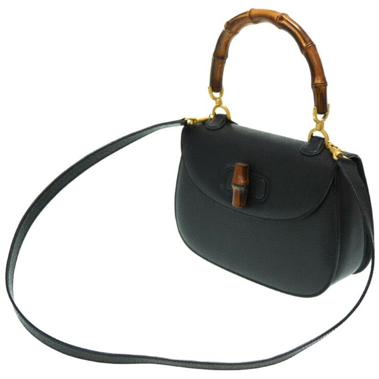 Gucci Vintage Gucci Bamboo Black