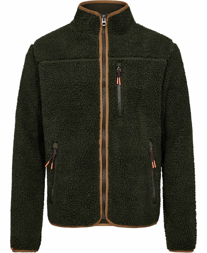 Superdry OUTDOOR FULL ZIP FLEECE Surplus goods olive green