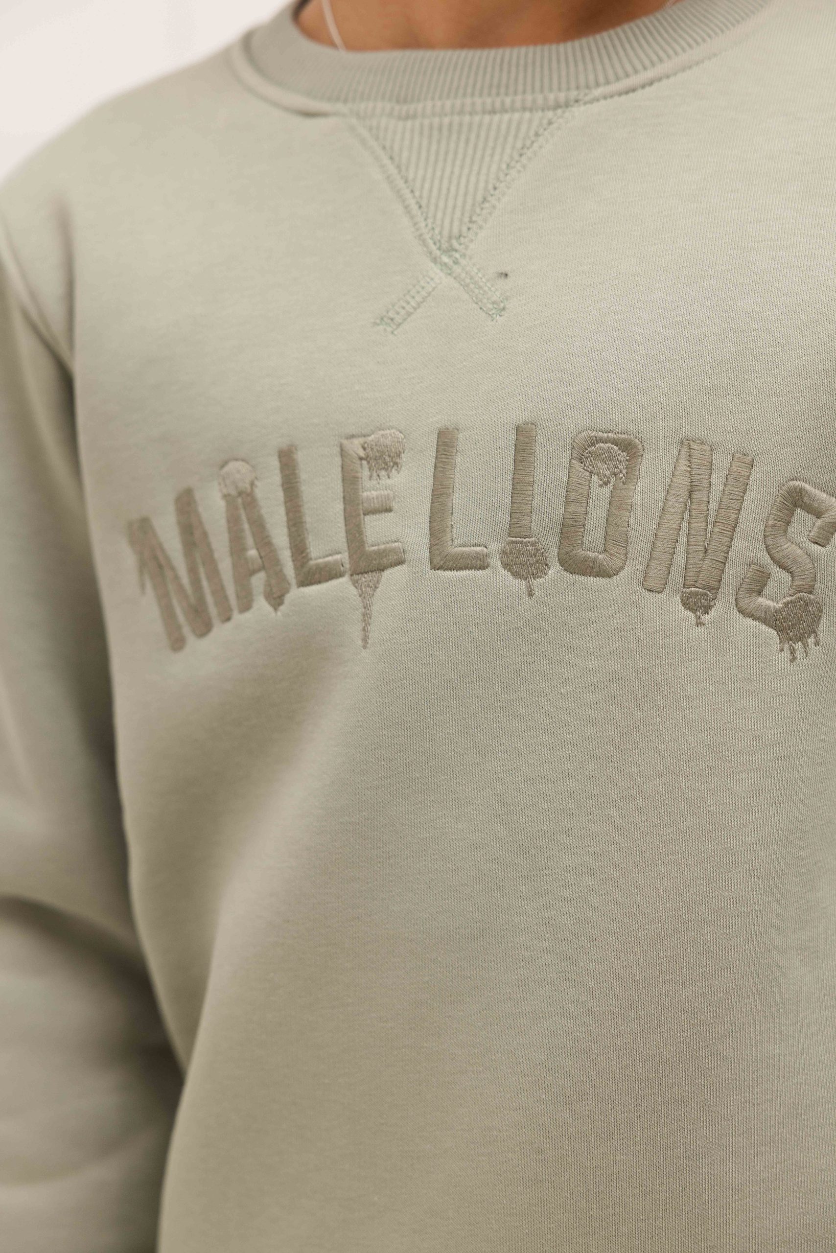 Malelions Paint Sweater Kids Lichtgroen