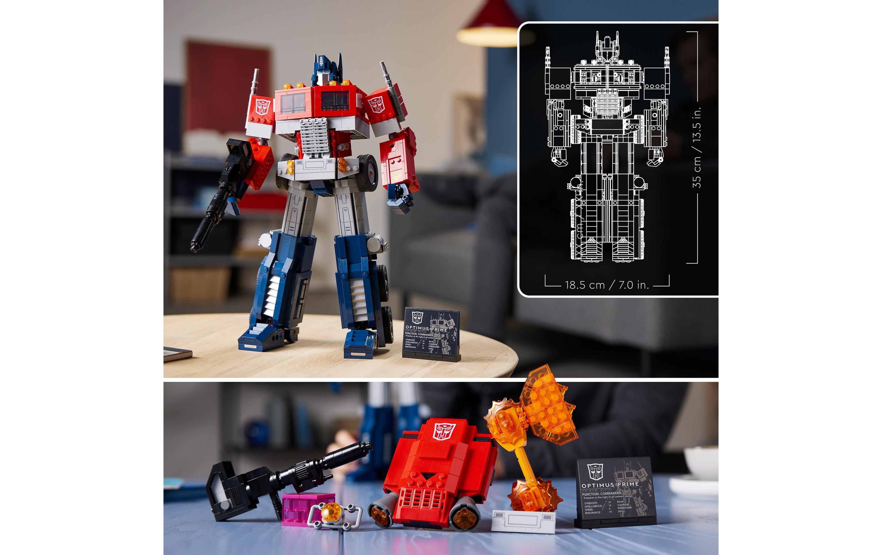 Icons Optimus Prime 10302<br>Transformers 2-in-1 Set