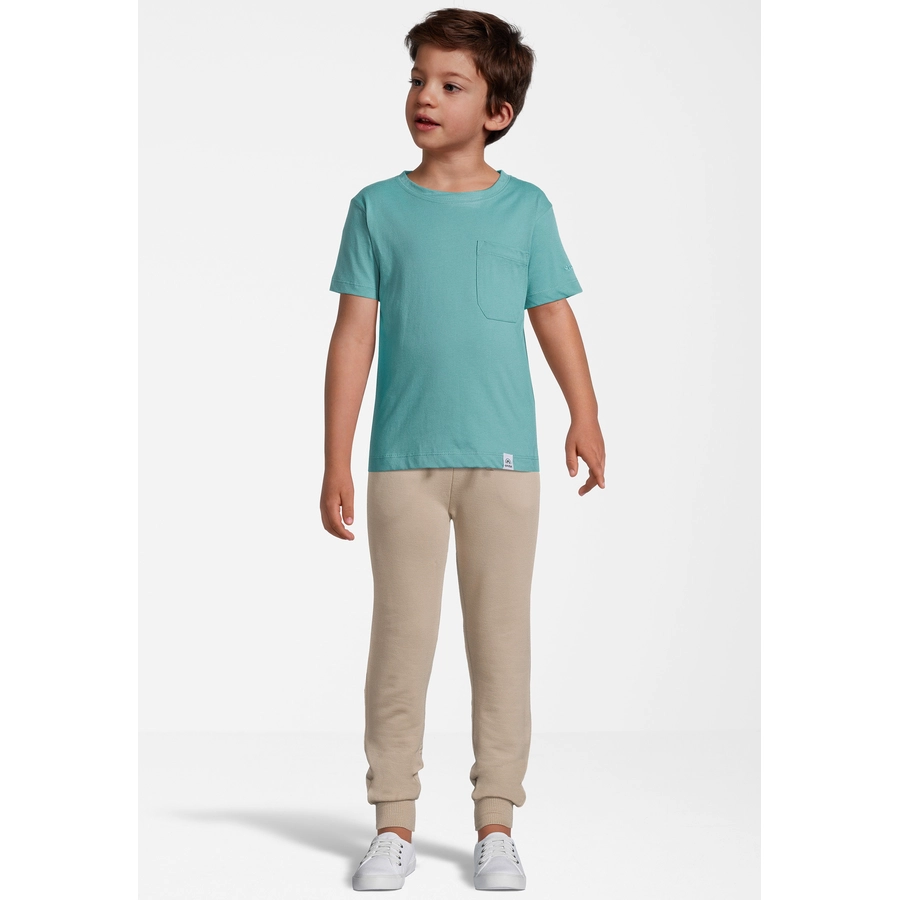 New Life T-Shirt TEE - CREW NECK PATCH POCKET türkis