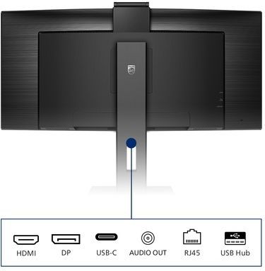 Philips 346P1CRH - QHD Ultrawide Webcam Monitor - USB-C 90w - 34 inch