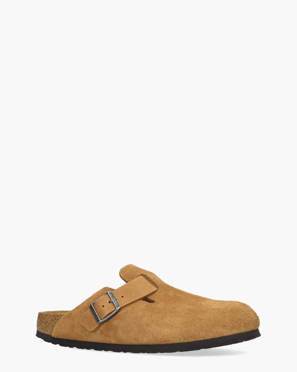 Birkenstock Boston Mixed Leather Cognac Herenslippers