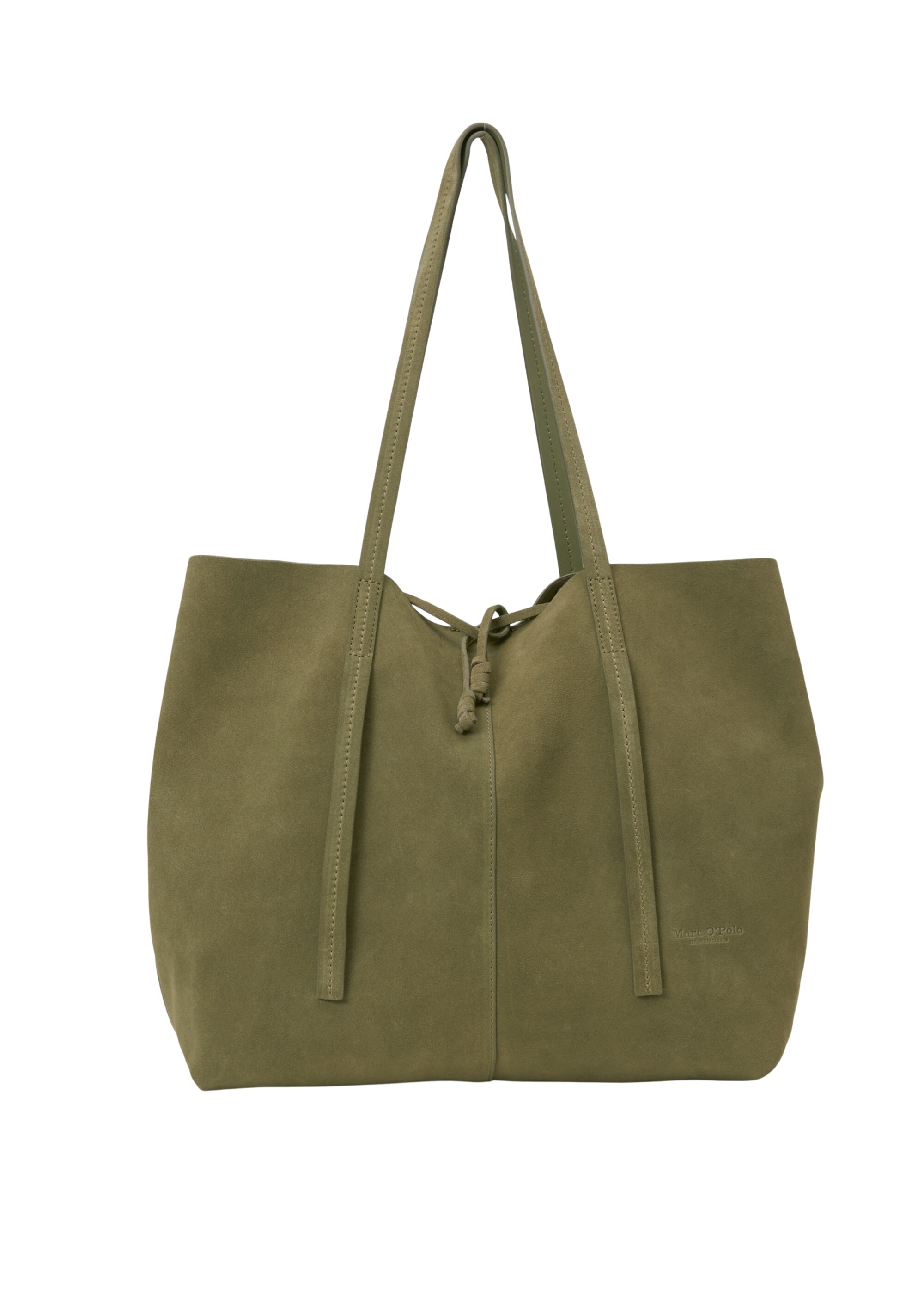 Shopper aus geschmeidigem Velours-Rindleder
