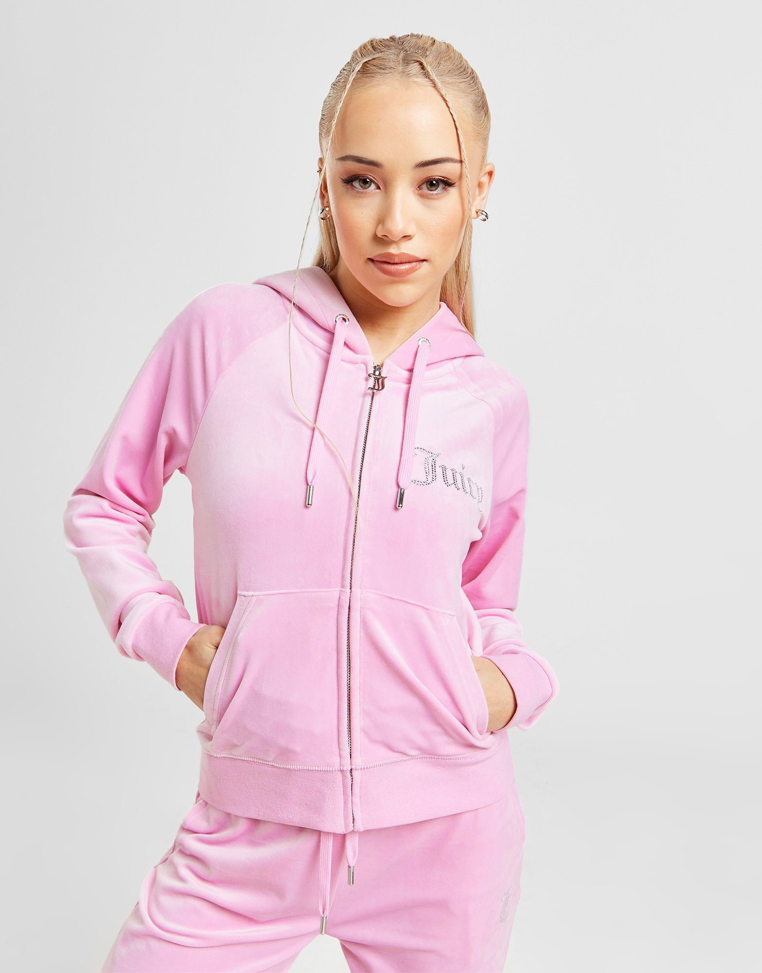 JUICY COUTURE Sweat à Capuche Zippé Diamante Femme