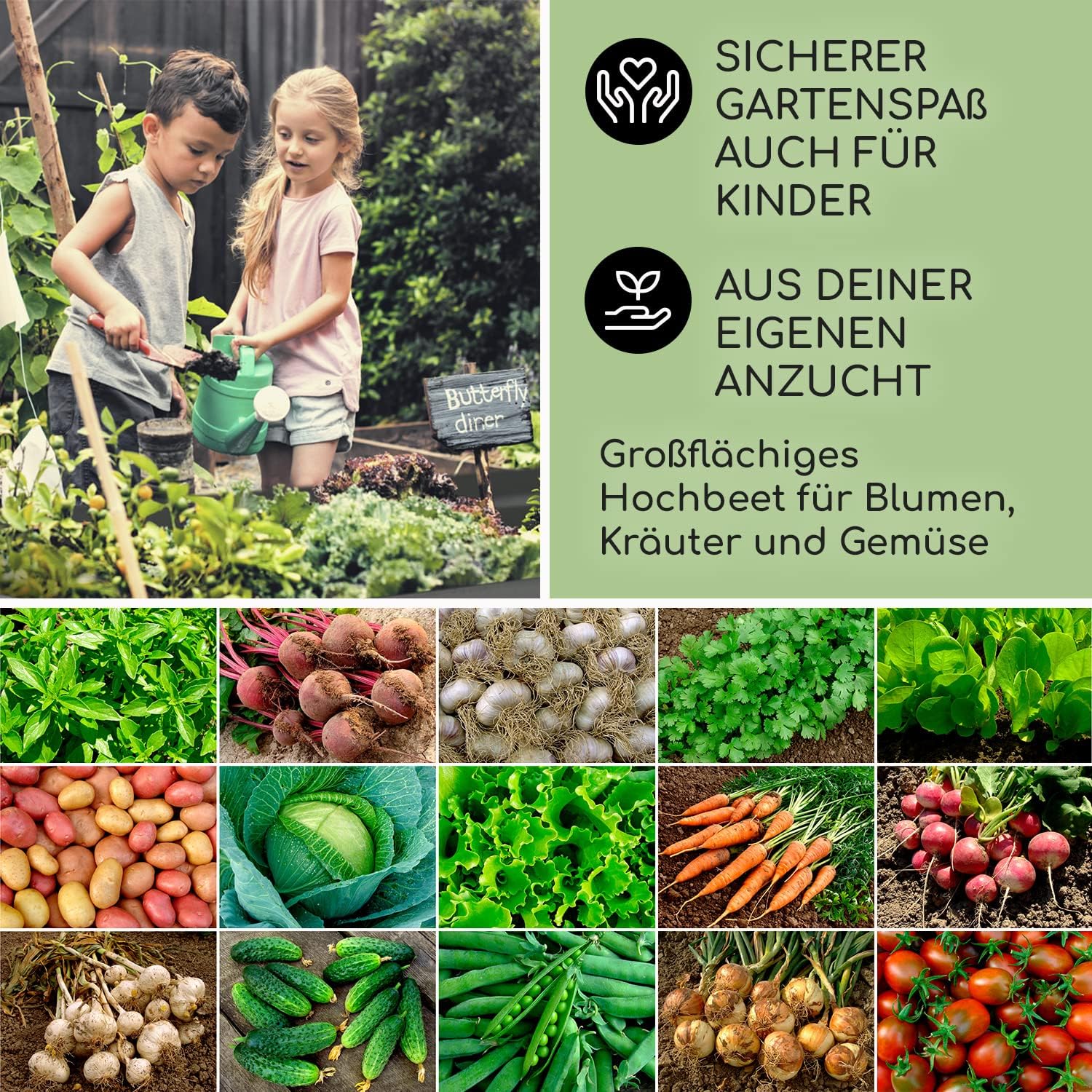 blumfeldt Hochbeet aus Metall, Wetterfestes Stahlblech für Balkon & Garten, Rostfreies Oval, Freistehende Hochbeete 200x80x100 cm, 1257L Pflanzkübel Groß für Blumen, Obst, Gemüse