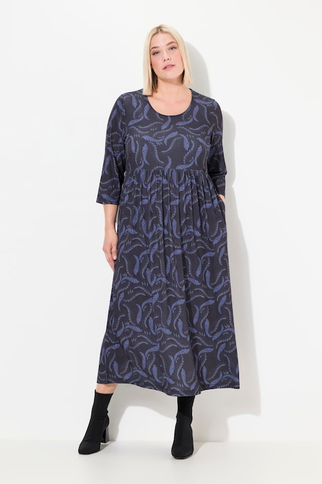 Jerseykleid, A-Linie, Alloverdruck