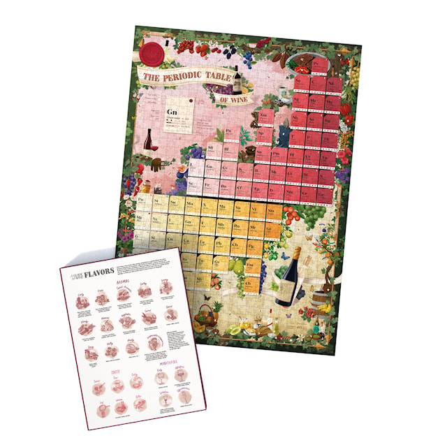 Vinpuslespill - Periodic Table of Wine 1000 brikker, Water & Wines