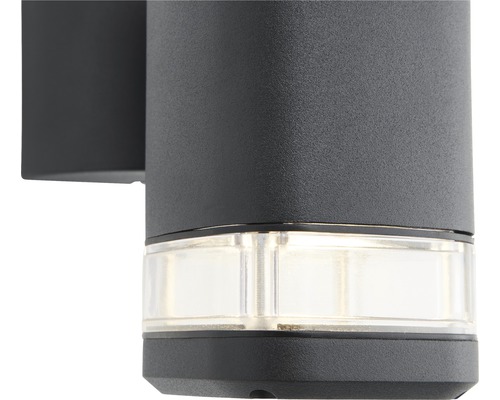 Buitenwandlamp, 1-lichts, zwart