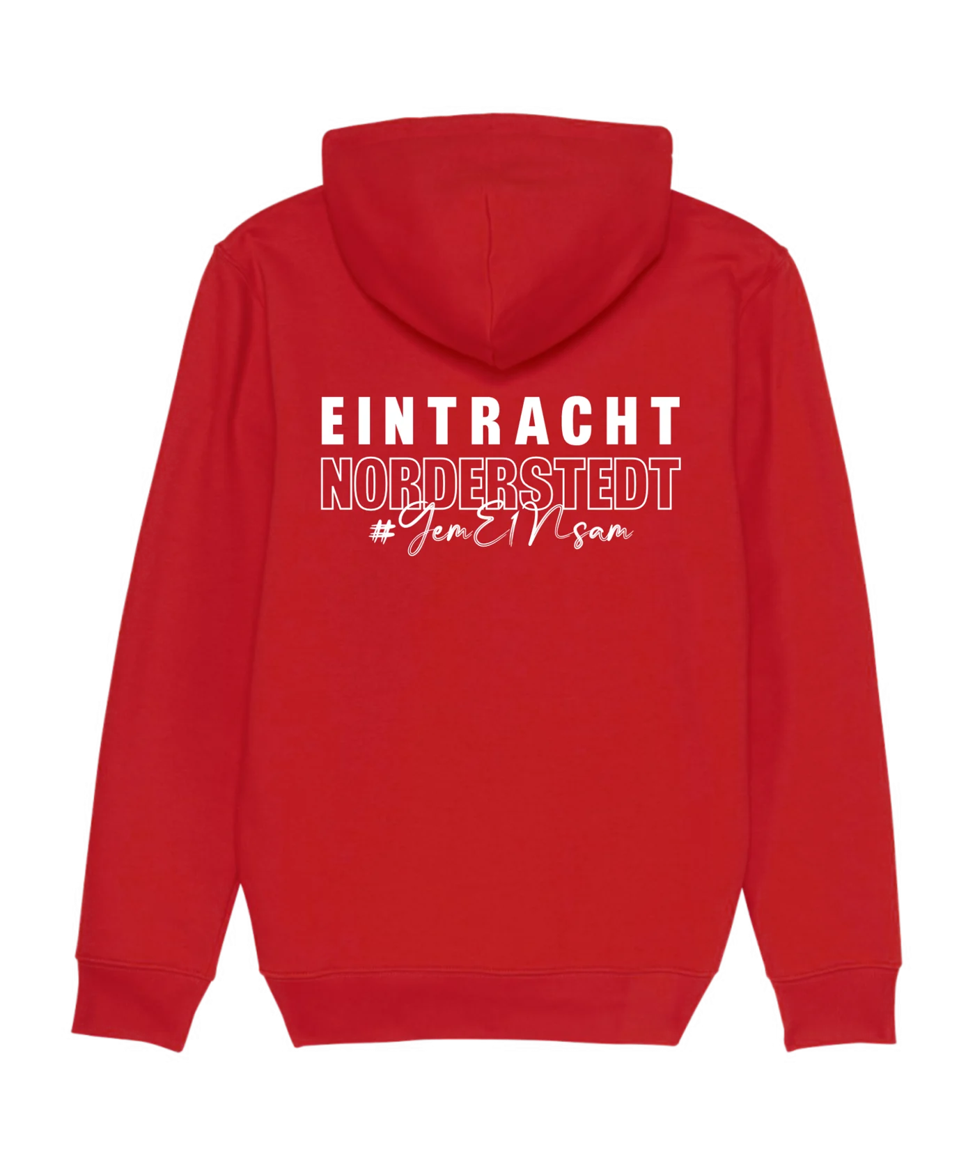 Bolzplatzkind x FC Eintracht Norderstedt Hoody Rot Weiss