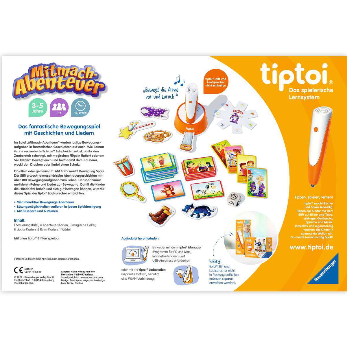 Ravensburger Spiel tiptoi® ACTIVE Mitmach-Abenteuer